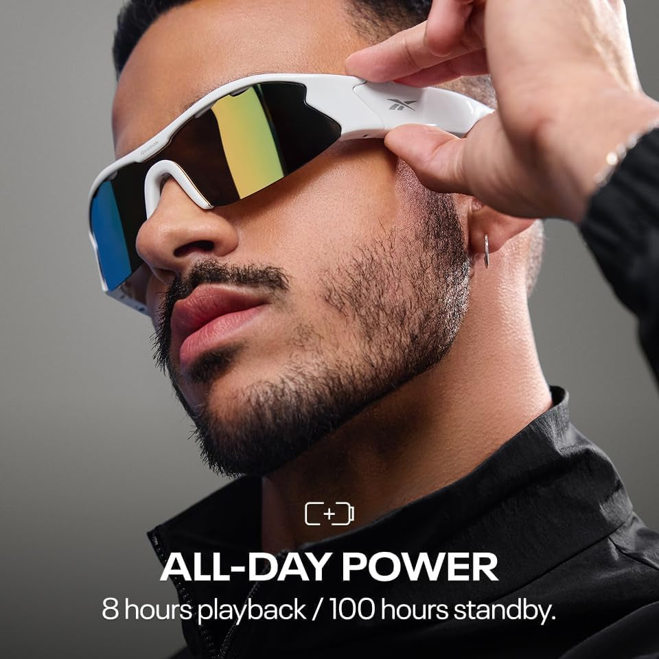 Gafas de sol Reebok Smart Audio: gafas deportivas unisex con Bluetooth de alta fidelidad y protección UV