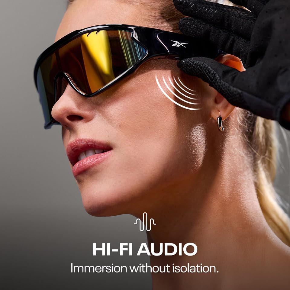 Gafas de sol con audio inteligente Voltage, unisex, deportivas, de alta fidelidad, con Bluetooth y protección UV - Desarrollado por Lucyd
