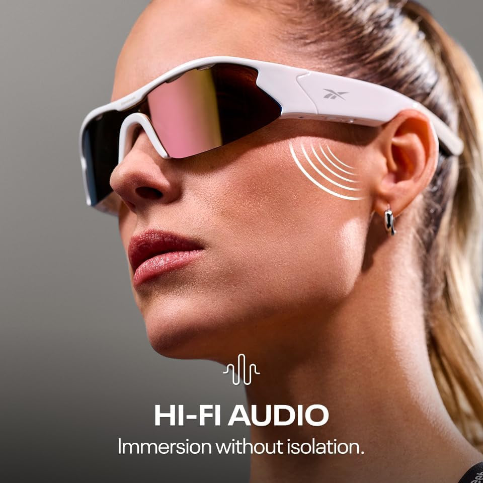 Gafas de sol Reebok Smart Audio: gafas deportivas unisex con Bluetooth de alta fidelidad y protección UV